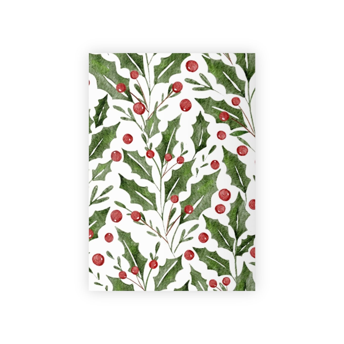 Holly Gift Wrapping Paper Roll, 1pc