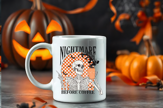 Skeleton Nightmare Before Coffee Mug